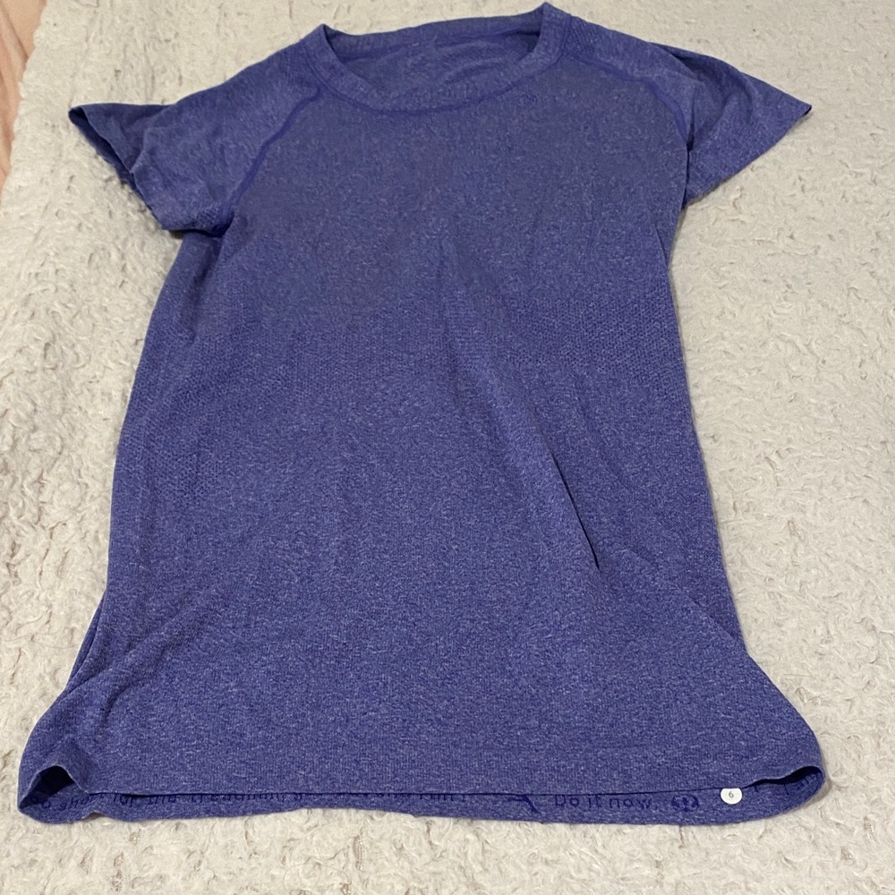 Lululemon Define Purple Athletic T-Shirt